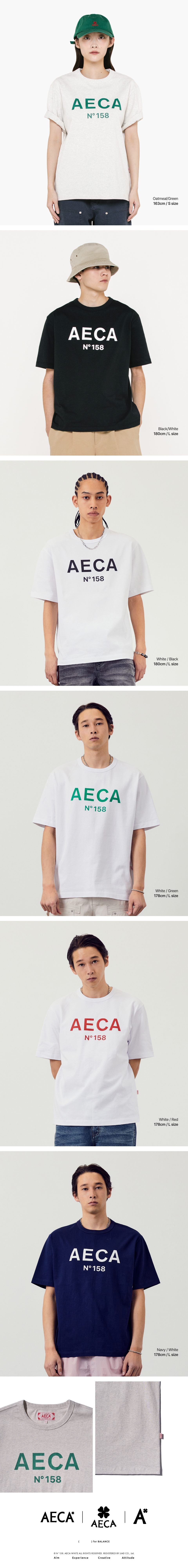 AECA WHITE AECA CAUTION Tシャツ NA MUSINSA | AECA WHITE AECA BIG LOGO TEE (6colors)